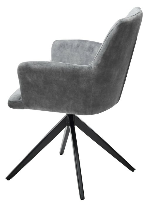 Стул вращающийся Dante серого цвета - лучшие Обеденные стулья в INMYROOM