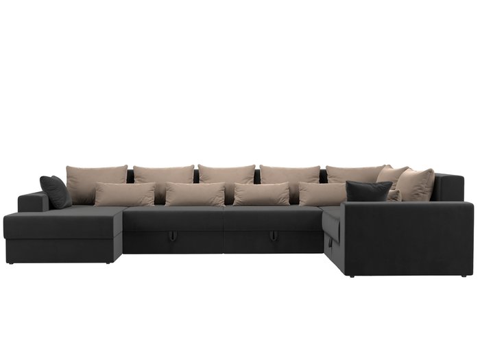 Угловой диван-кровать Мэдисон серо-бежевого цвета - купить Угловые диваны по цене 93300.0