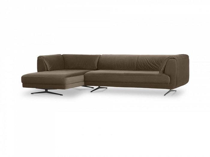 Угловой диван Marsala темно-коричневого цвета - купить Угловые диваны по цене 237240.0