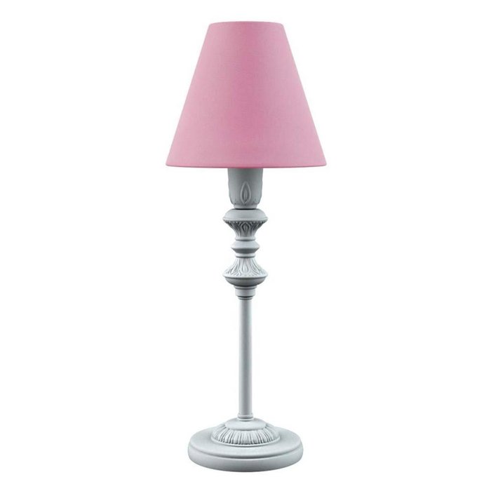 Настольная лампа Provence с розовым абажуром