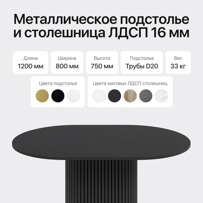 Обеденный стол Trubis Wood 120 с металлическим чёрным подстольем и чёрной столешницей - лучшие Обеденные столы в INMYROOM Обеденный стол Trubis Wood 120 с металлическим чёрным подстольем и чёрной столешницей - лучшие Обеденные столы в INMYROOM