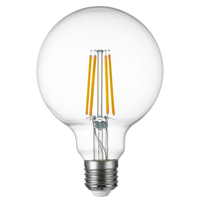 Лампа LED FILAMENT 220V G95 E27 8W=80W 720LM 360G CL 3000K 30000H грушевидной формы - купить Лампочки по цене 732.0