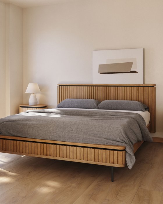 Кровать Licia 180х200 из массива манго  - купить Кровати для спальни по цене 252990.0