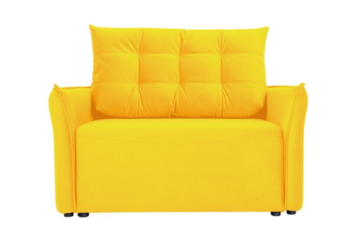 Кресло-кровать Клио-1 желтого цвета с независимым пружинным блоком - купить Интерьерные кресла по цене 30657.0
