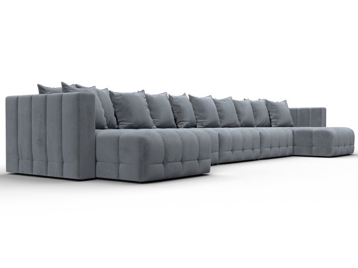 Угловой диван-кровать Лига 052 МегаЛонг серого цвета - лучшие Угловые диваны в INMYROOM Угловой диван-кровать Лига 052 МегаЛонг серого цвета - лучшие Угловые диваны в INMYROOM