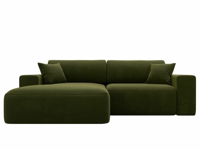 Угловой диван-кровать Лига 036 Классик зеленого цвета левый угол - купить Угловые диваны по цене 83999.0