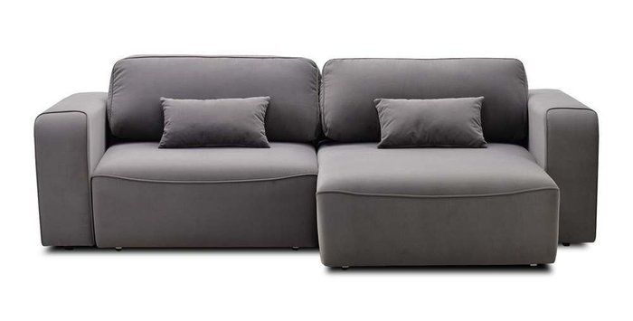 Угловой диван-кровать Тулон коричнево-серого цвета - купить Угловые диваны по цене 47810.0