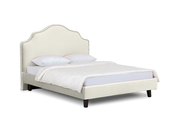 Кровать Queen Victoria L светло-серого цвета 160х200 - купить Кровати для спальни по цене 44080.0