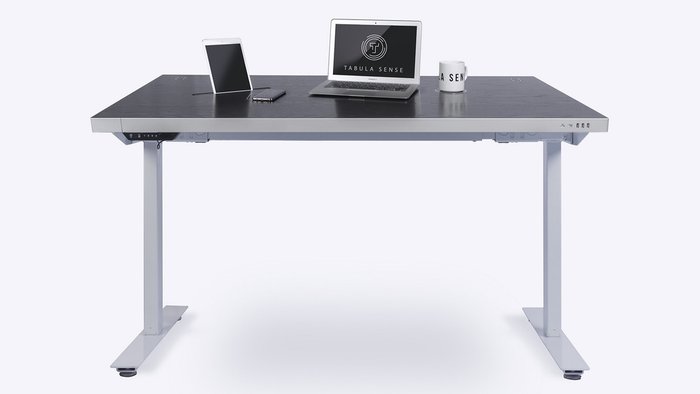 Стол стандартный Tabula Sense Smart Desk black Mech white