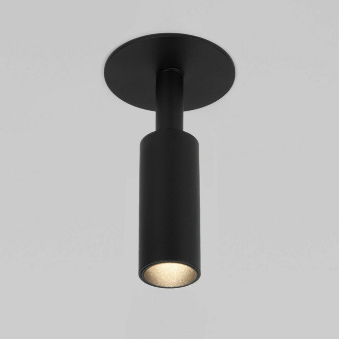 Встраиваемый светодиодный светильник Diffe 3 черного цвета - лучшие Встраиваемые споты в INMYROOM