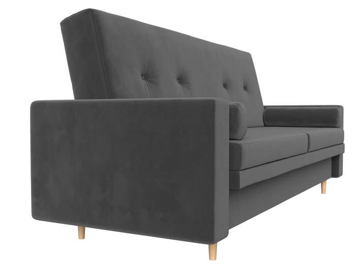 Прямой диван-кровать Белфаст серого цвета (книжка) - лучшие Прямые диваны в INMYROOM