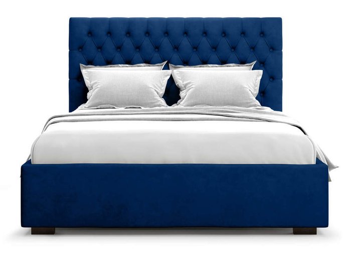 Кровать Nemi  без подъемного механизма 180х200 синего цвета