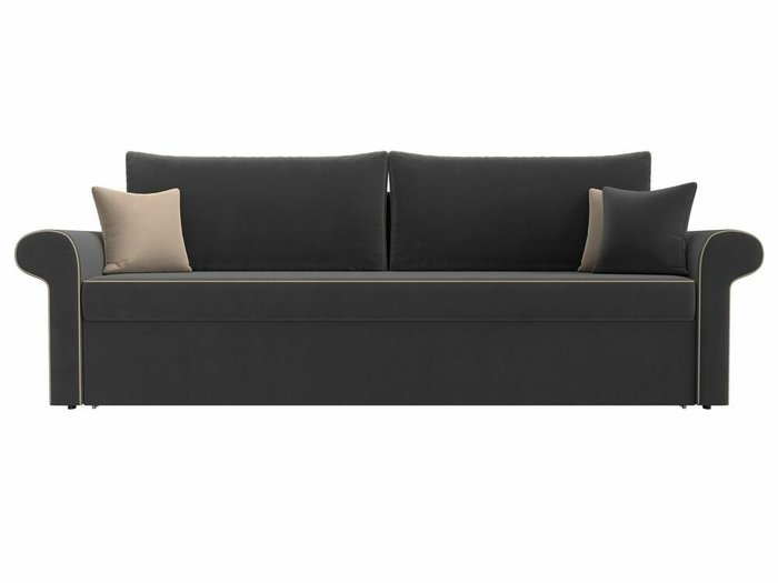 Прямой диван-кровать Милфорд серого цвета - купить Прямые диваны по цене 44990.0