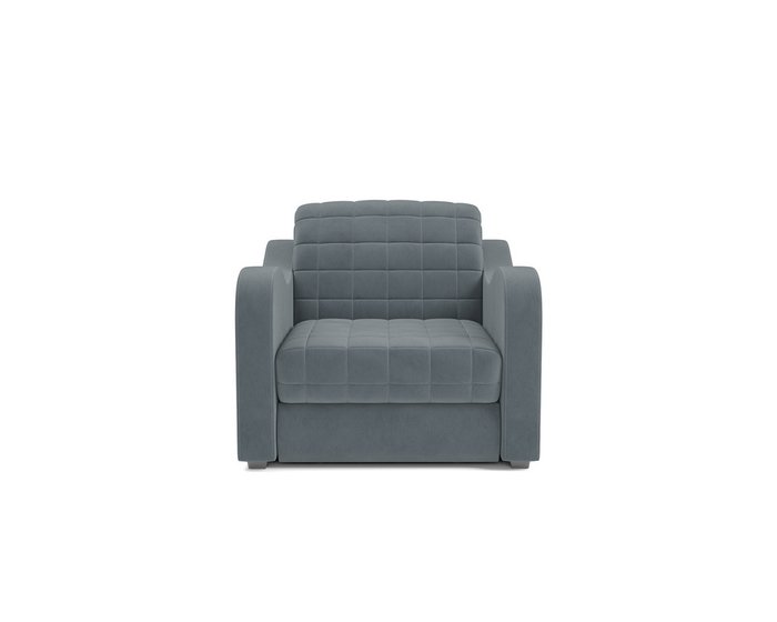 Кресло-кровать Барон 4 серо-синего цвета - купить Интерьерные кресла по цене 26390.0