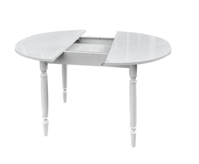 Обеденный раздвижной стол цвета Белый Глянец - купить Обеденные столы по цене 11745.0