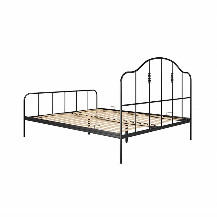 Кровать Милена 160х200 черного цвета - купить Кровати для спальни по цене 21400.0