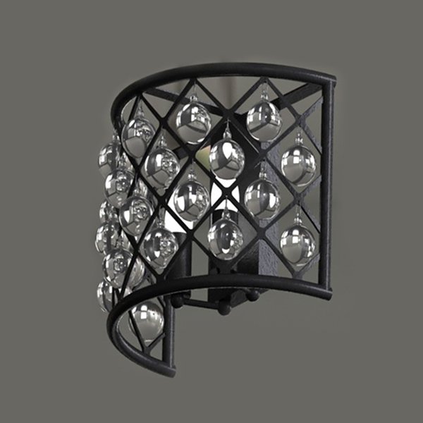 Настенный светильник Spencer из металла матового черного цвета - купить Бра и настенные светильники по цене 16560.0