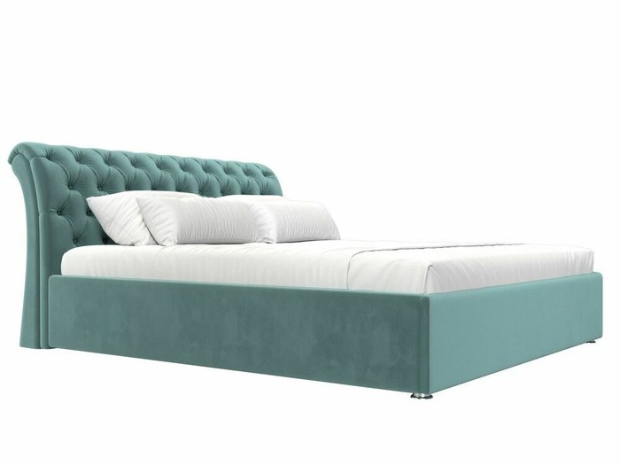 Кровать Сицилия 160х200 бирюзового цвета с подъемным механизмом - лучшие Кровати для спальни в INMYROOM