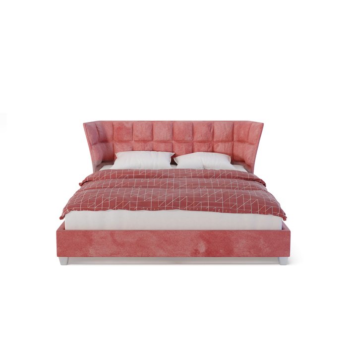 Кровать Гамма 160х200 красного цвета без подъемного механизма - купить Кровати для спальни по цене 75000.0