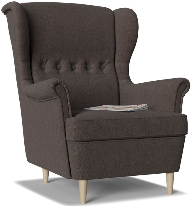 Кресло Торн Choco серо-коричневого цвета