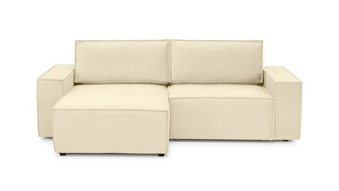 Угловой диван-кровать с оттоманкой Софт 2 бежевого цвета - купить Угловые диваны по цене 58600.0