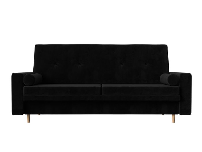 Прямой диван-кровать Белфаст черного цвета (книжка) - купить Прямые диваны по цене 33990.0