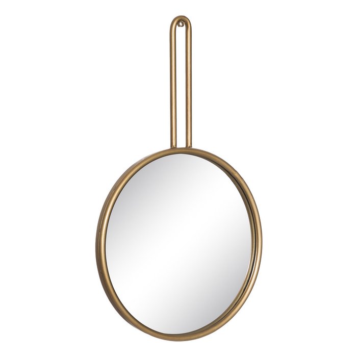 Зеркало настенное в металлической раме золотого цвета  - купить Настенные зеркала по цене 5080.0