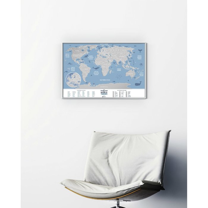 Карта travel map weekend world - купить Декор стен по цене 1200.0