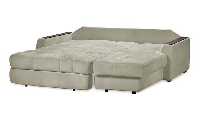 Угловой диван-кровать Гадар S серо-коричневого цвета - купить Угловые диваны по цене 101100.0