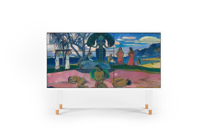 Комод S3 Day of the God by Paul Gauguin с корпусом белого цвета Комод S3 Day of the God by Paul Gauguin с корпусом белого цвета
