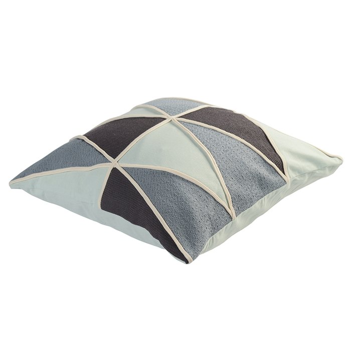 Подушка декоративная Ethnic Triangles play из прочного плотного хлопка - купить Декоративные подушки по цене 2300.0