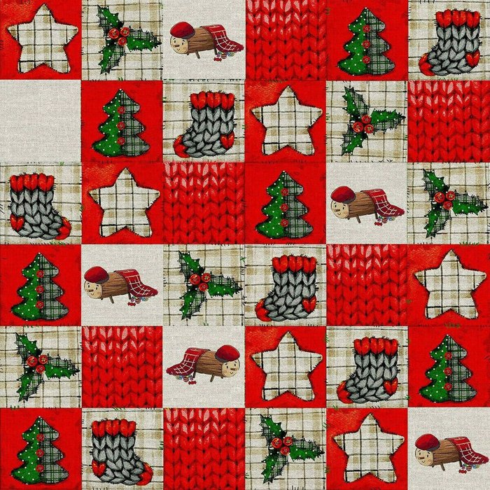 Скатерть из смолы, устойчивая к пятнам  Cagatio 1 Разноцветный 150 x 150 - купить Скатерти по цене 5013.0
