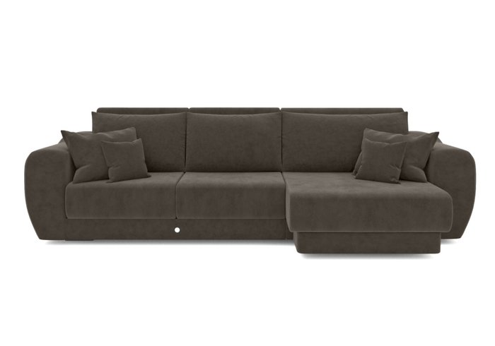 Угловой диван-кровать черного цвета