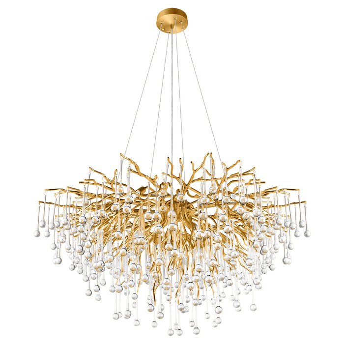 Подвесная люстра Drops 10377/1000 (стекло, цвет прозрачный) - лучшие Подвесные люстры в INMYROOM