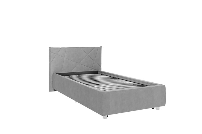 Кровать Квест 90х200 темно-синего цвета без подъемного цвета - лучшие Кровати для спальни в INMYROOM