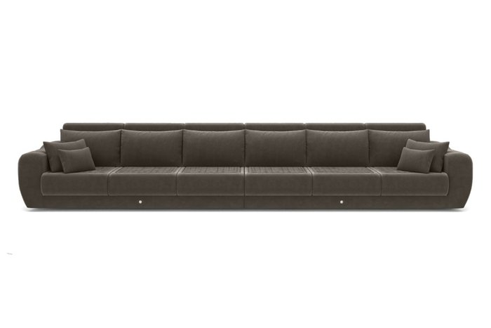 Модульный диван-кровать черного цвета