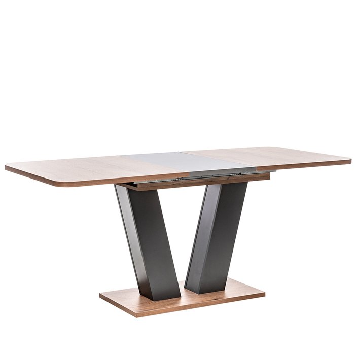 Обеденный раздвижной стол Тайп коричневого цвета - лучшие Обеденные столы в INMYROOM