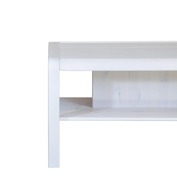 Журнальный стол из массива сосны Мадейра в белом цвете - купить Журнальные столики по цене 13000.0