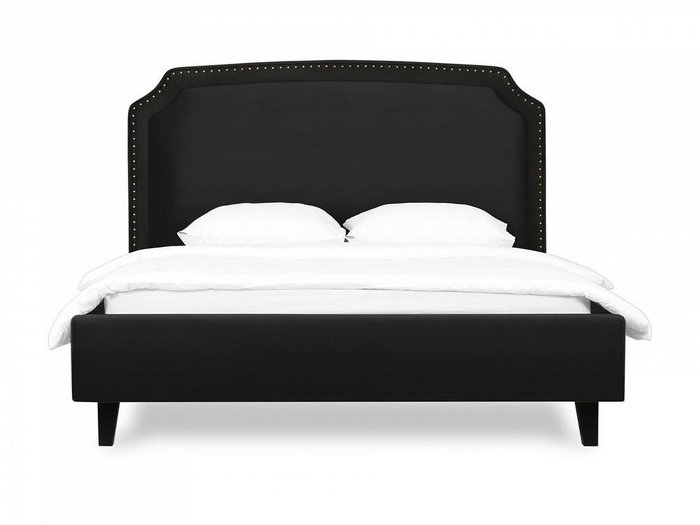 Кровать Ruan 160х200 черного цвета  - купить Кровати для спальни по цене 73130.0