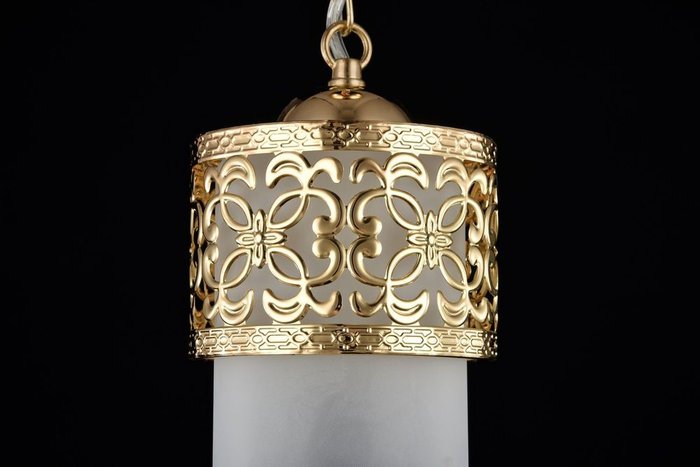 Подвесной светильник Teofilo золотого цвета - лучшие Подвесные светильники в INMYROOM