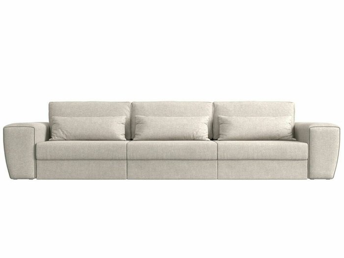 Прямой диван-кровать Лига 008 Long бежевого цвета - купить Прямые диваны по цене 64999.0