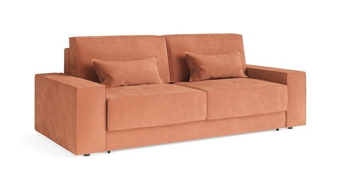Диван-кровать Модесто оранжевого цвета - купить Прямые диваны по цене 80256.0