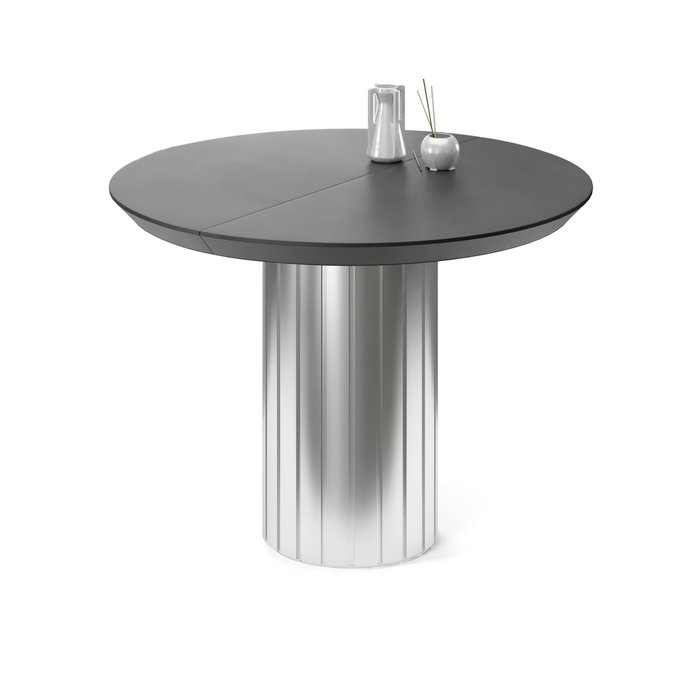 Обеденный стол раздвижной Саиф на серебряном основании - лучшие Обеденные столы в INMYROOM