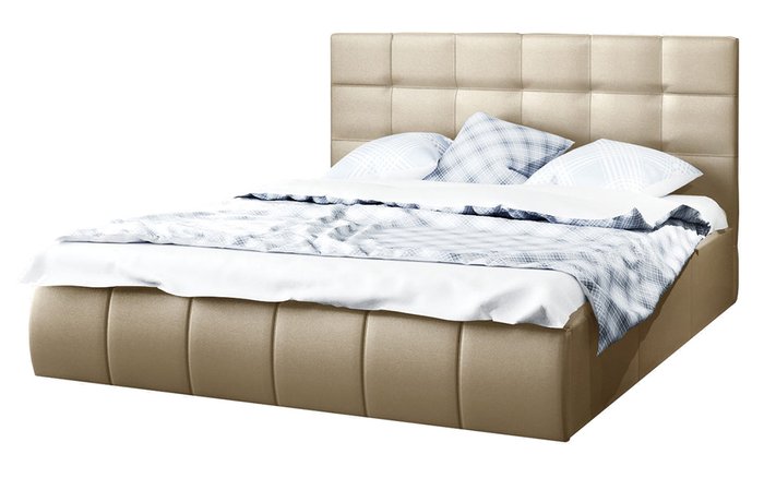 Кровать с подъемным механизмом Cursa 180х200 бежевого цвета
