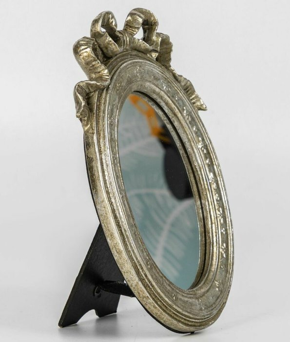Зеркало настольное серебристого цвета - купить Настольные зеркала по цене 2110.0