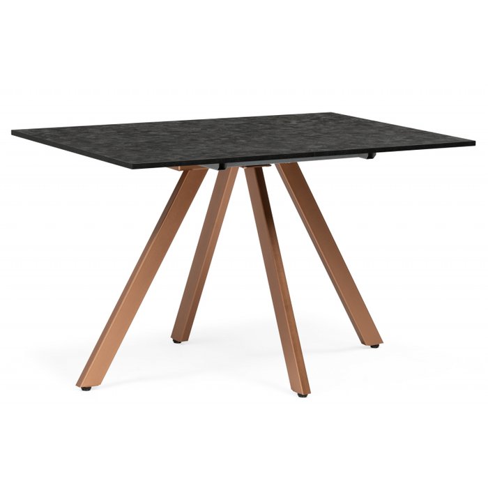 Раздвижной обеденный стол Keon 77х116 черного цвета Раздвижной обеденный стол Keon 77х116 черного цвета