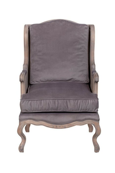 Классическое кресло Brody Ratang серого цвета - купить Интерьерные кресла по цене 79000