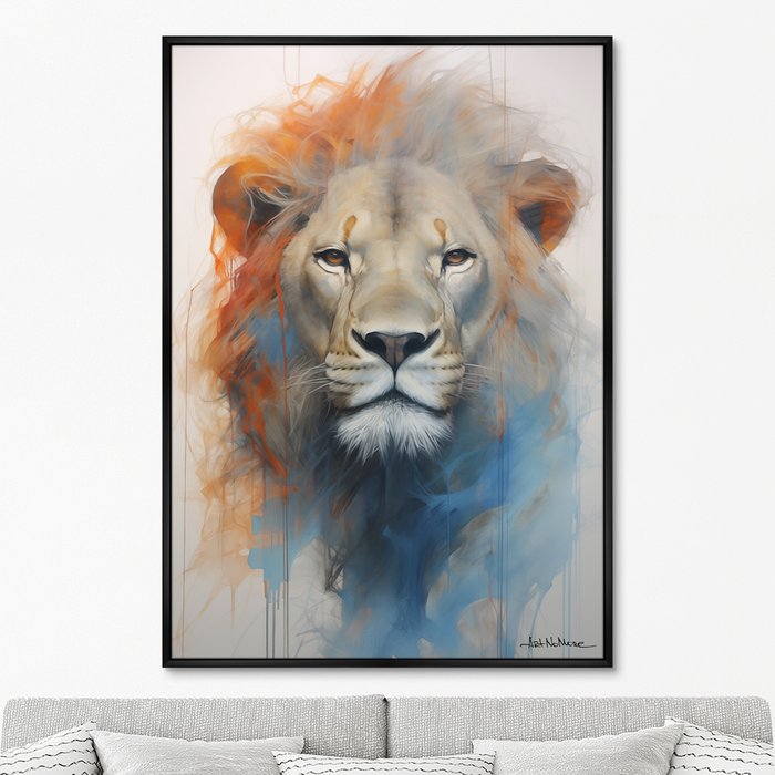 Репродукция картины Enlightened Lion, 2024г. - купить Картины по цене 24999.0