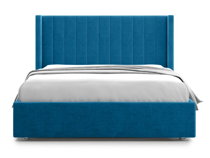 Кровать Premium Mellisa 2 180х200 синего цвета с подъемным механизмом  - купить Кровати для спальни по цене 81000.0
