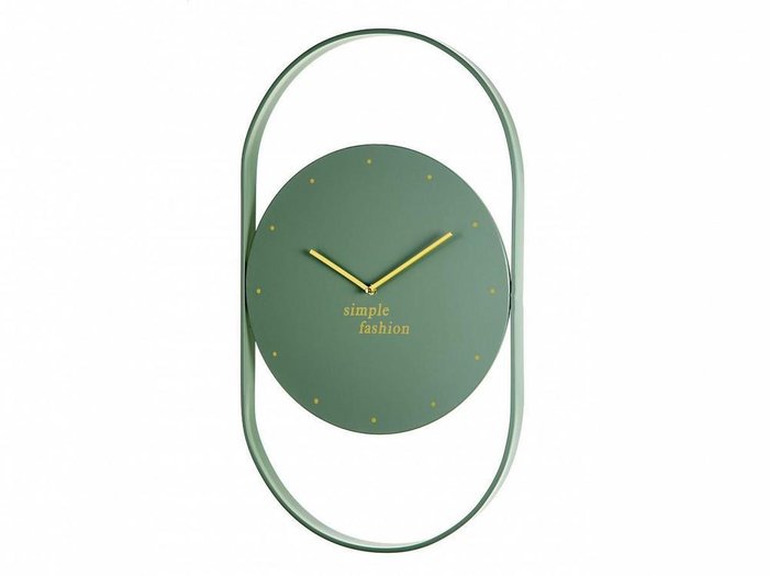 Часы настенные Simple Fashion Aviere зеленого цвета Часы настенные Simple Fashion Aviere зеленого цвета